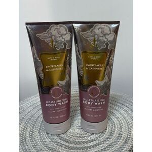 BBW Snowflakes and Cashmere Body Wash Set of 2 NWT